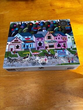 Buffalo Charles Wysocki 1000-Piece Jigsaw Puzzle - Scenic Town Illustration